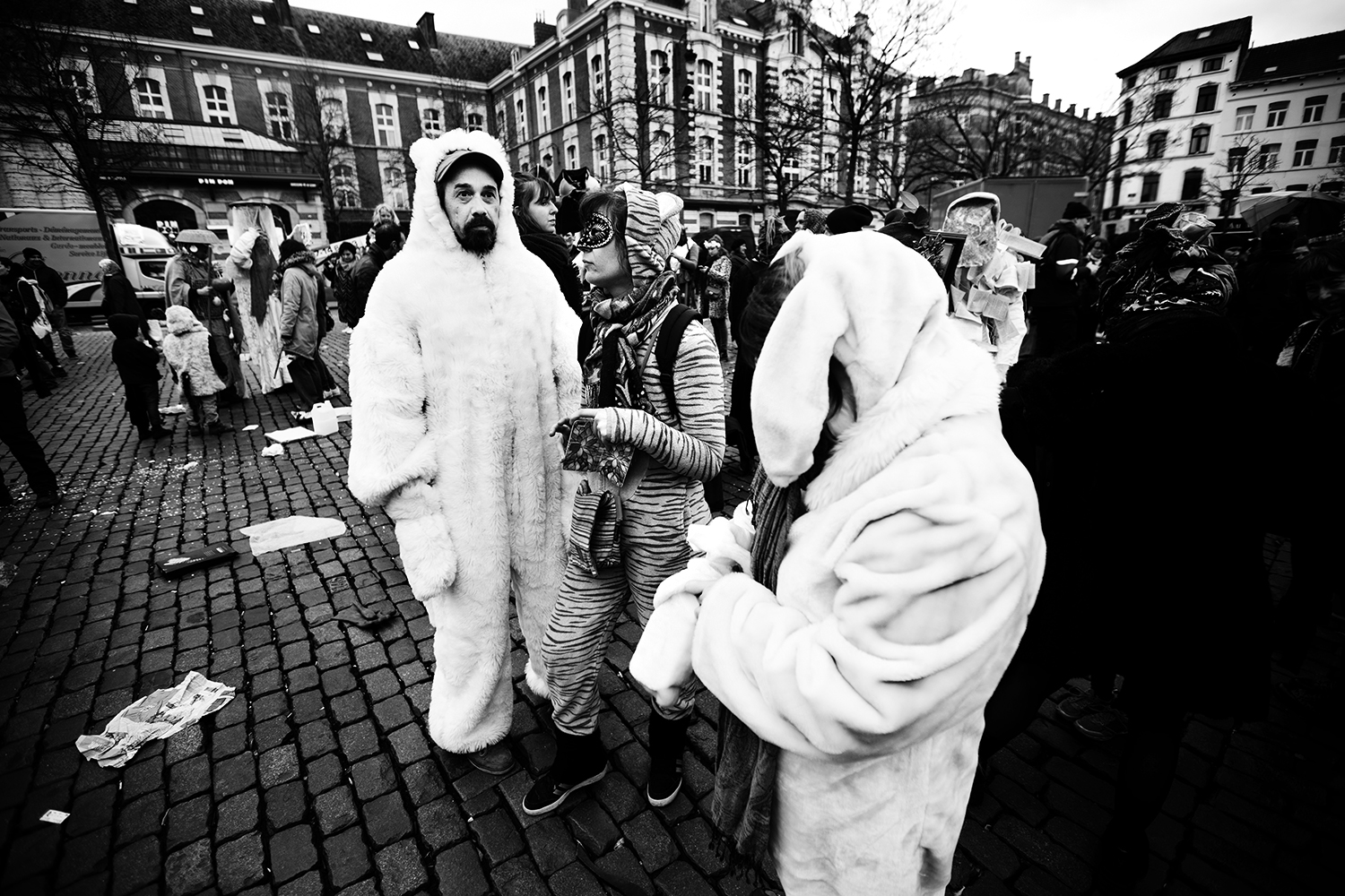 Carnaval sauvage de Bruxelles 2019 (Black & White) #5