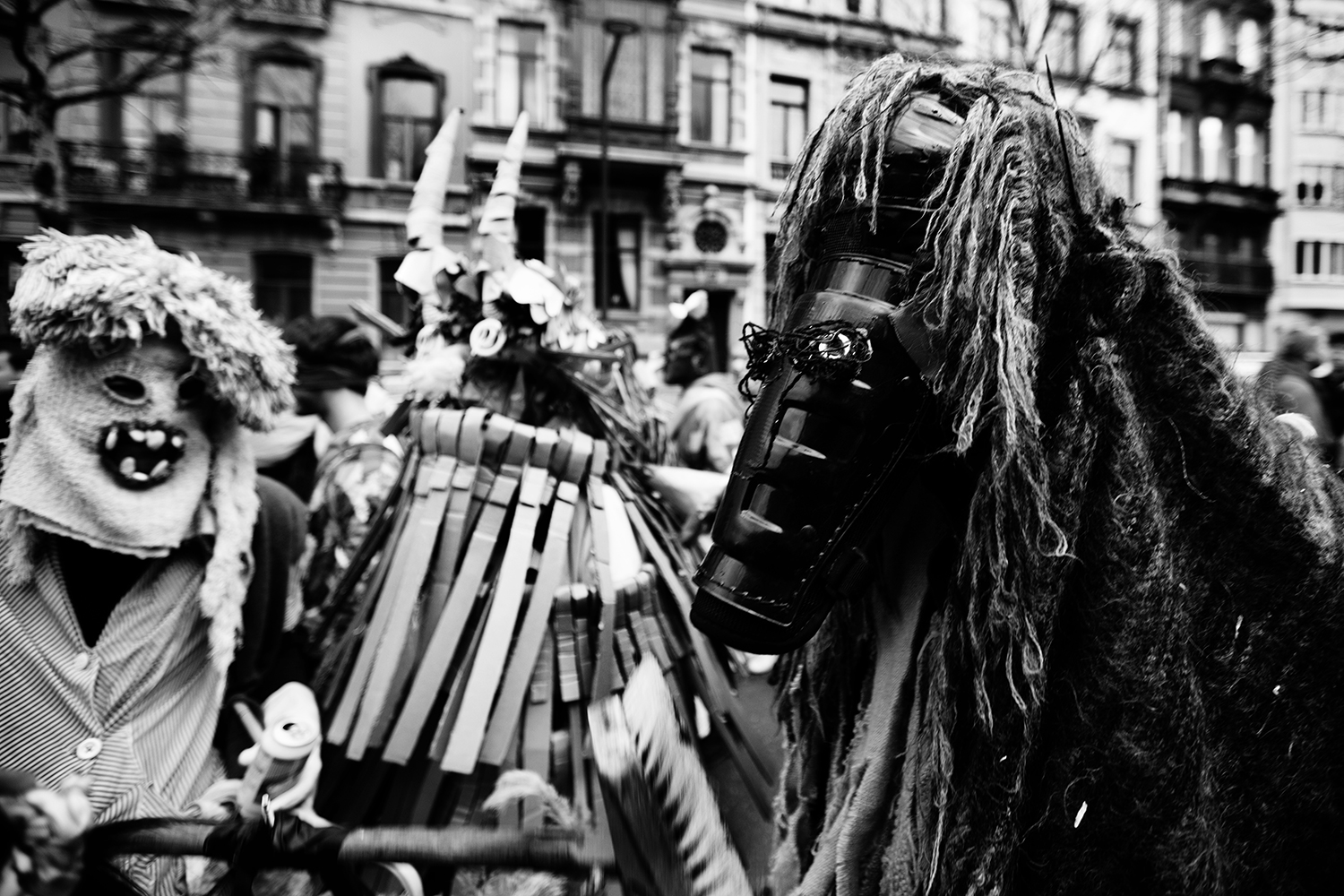 Carnaval sauvage de Bruxelles 2019 (Black & White) #9