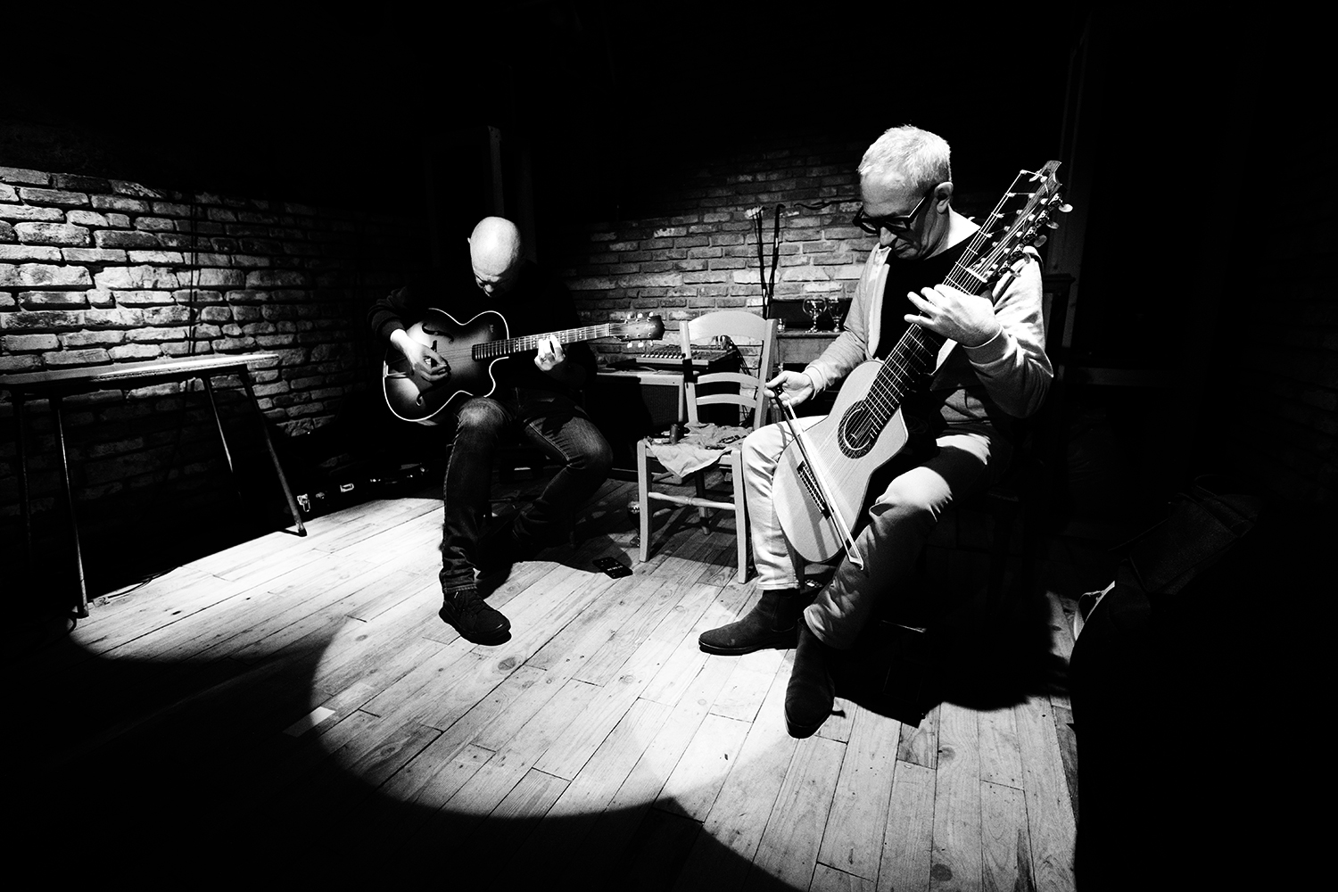 Dirk Serries & Christian Vasseur - Concert - Haekem Theatre - Brussels, Belgium