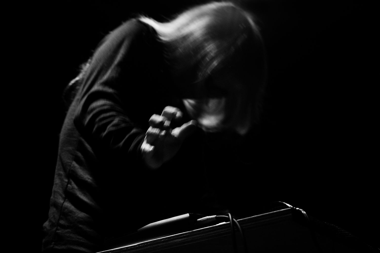 Keiji Haino by Laurent Orseau - Concert - Les Ateliers Claus - Brussels, Belgium #9