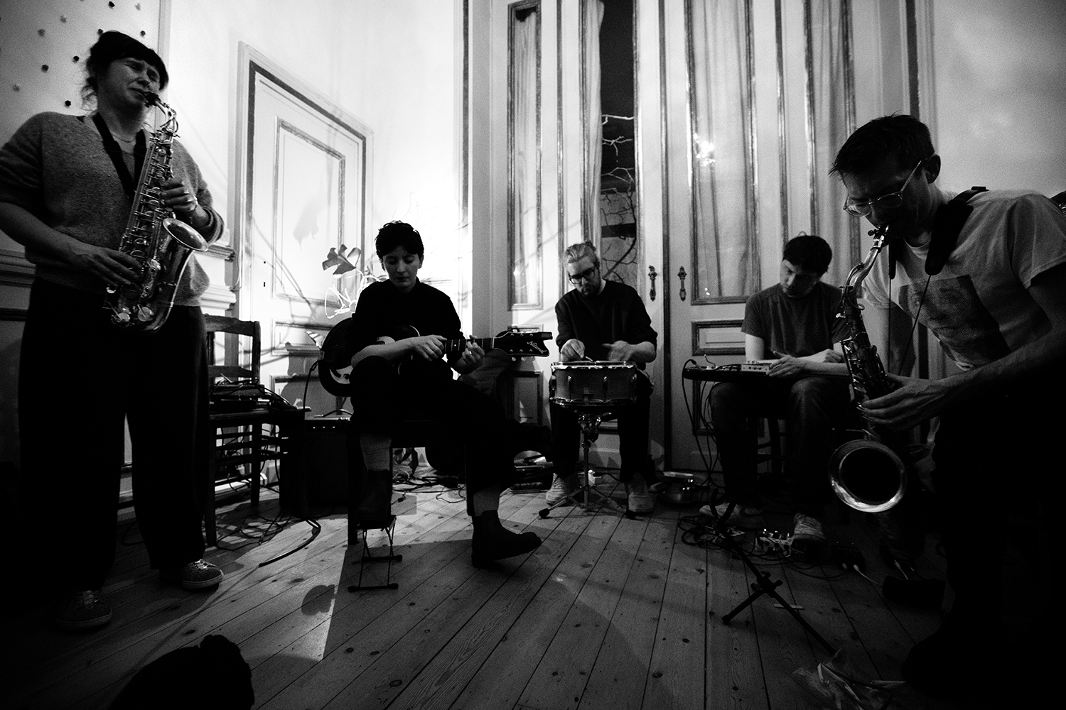 Audrey Lauro & Webb Crawford & Tom Malmendier & Quentin Stokart & Michael Foster - House Concert, Brussels, Belgium
